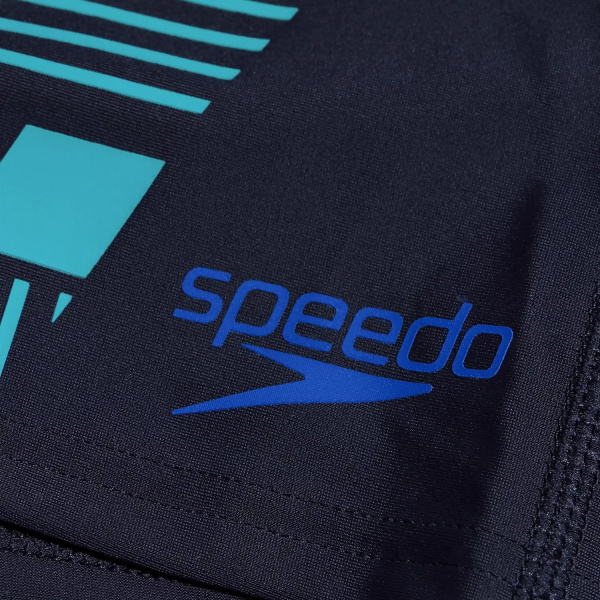 Плавки-шорты Speedo Tech Print Aquashort (Мужской; 38 (54); Черный/Синий)